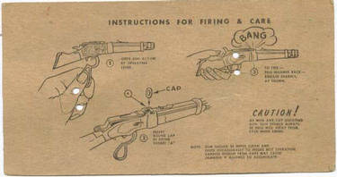 Instructions for firing the Rifle