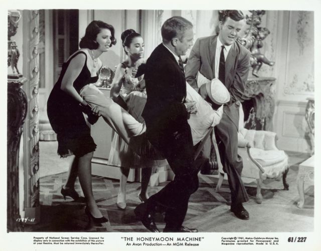 Steve McQueen, Bill Hutton, Paula Prentiss, Brigid Bazlen and Jack Weston.