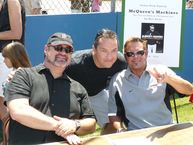 Matt Stone, a guest and Chad McQueen