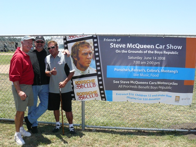 Ron Harris, Matt Stone and Chad McQueen
