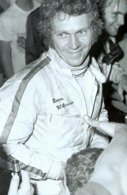 Steve McQueen and 
Peter Revson (in the background)
After the Race