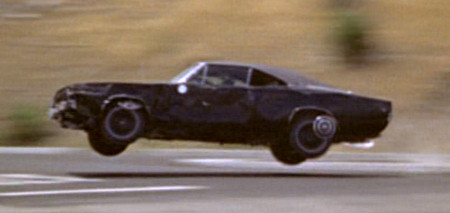 The Dodge Charger goes airborn