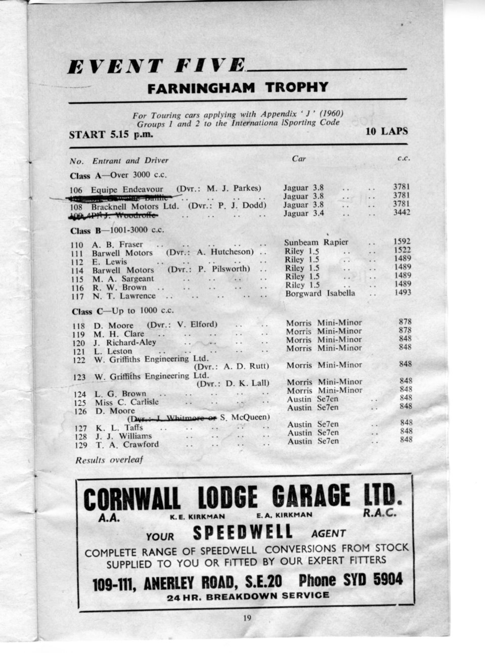 Brands Hatch - Programme