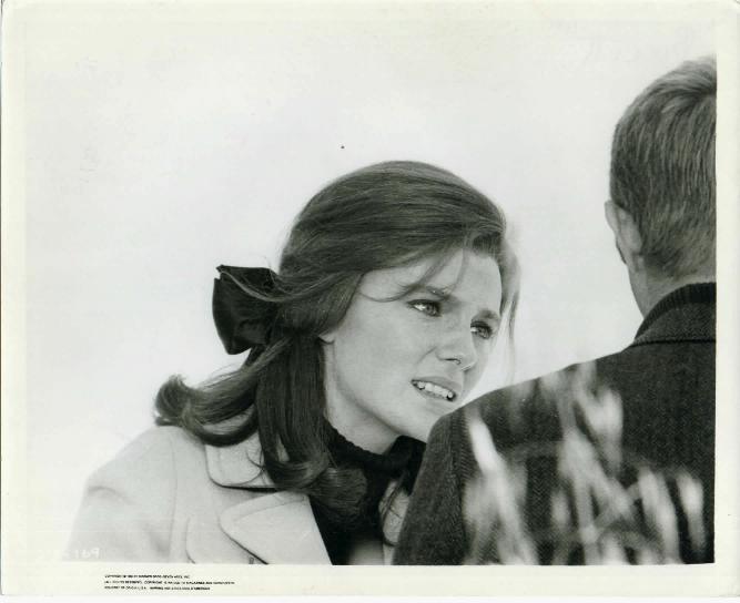 Jacqueline Bisset (as Cathy) confronts Bullitt (McQueen) about the disturbing nature of his work.