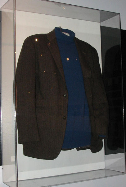 Steve's 'Bullitt' wardrobe on display 
at the Petersen Auto Museum