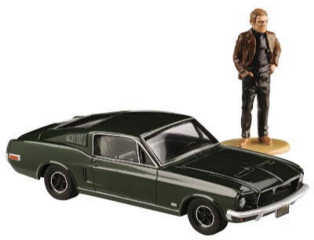 Corgi Mustang model & Figurine