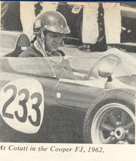 Steve in a Cooper Formula Junior racecar