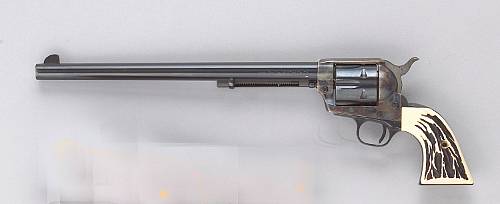 A Colt Buntline Special single action revolver