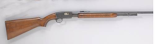 A Remington Model 121 Standard Grade slide action rifle