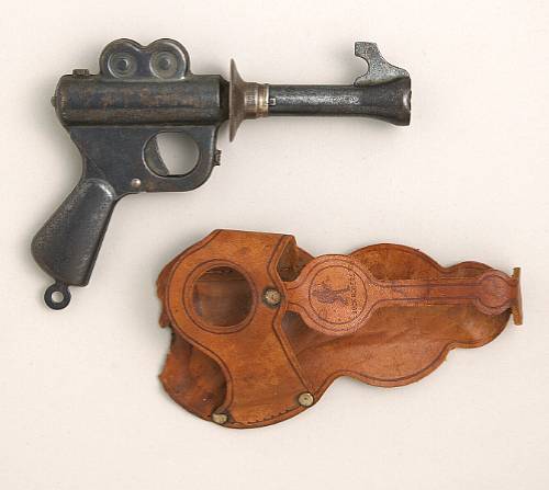 A Buck Rogers toy gun with holster