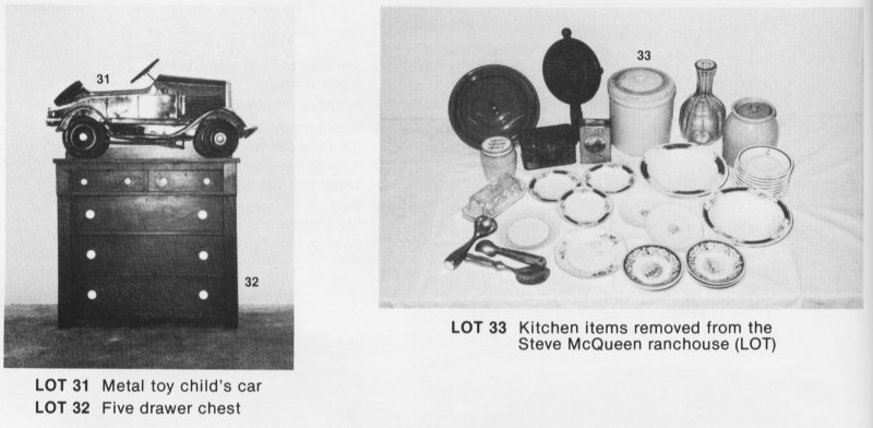 Toy Car, Clothing Chest and Kitchen items