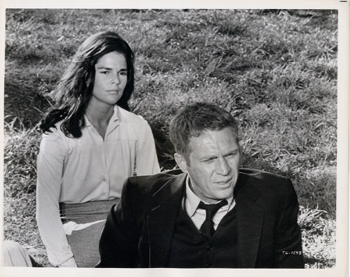 Ali MacGraw (as Carol McCoy) 
and Steve McQueen (as Doc McCoy).
