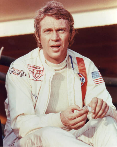 Steve McQueen on the set of 'Le Mans'