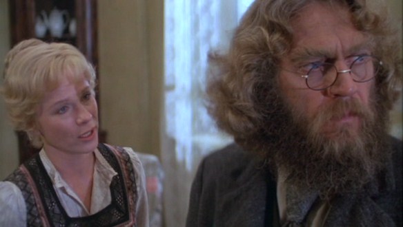 A heavily bearded McQueen with co-star Bibi Andersson in 'An Enemy of the People'