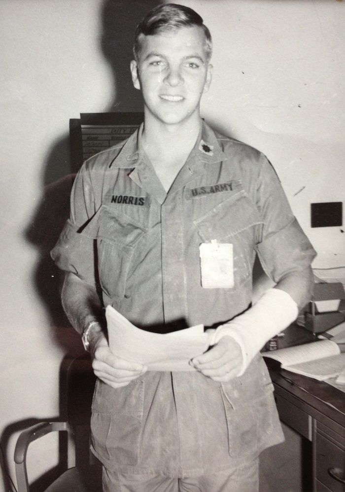 Photo of John Norris taken while in the army