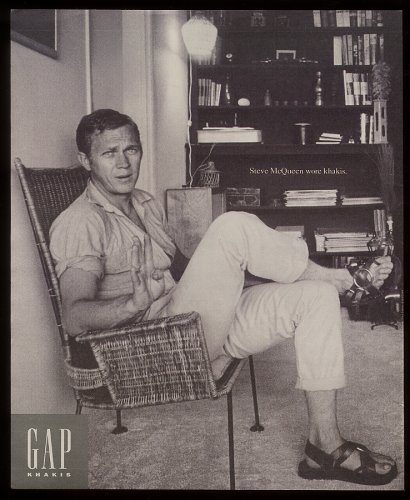 McQueen featured in GAP khakis Ad