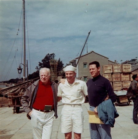 Actor Larry Gates, John Norris and Richard Crenna