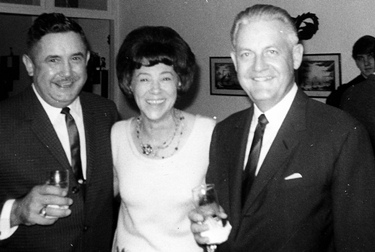 Lucy Norris with Robert Wise at a Dinner Party