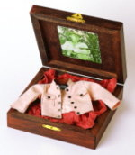 White Suede Jacket 
in special wooden box.