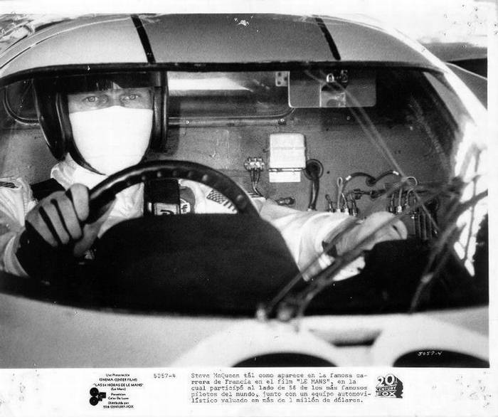 Steve McQueen behind the wheel