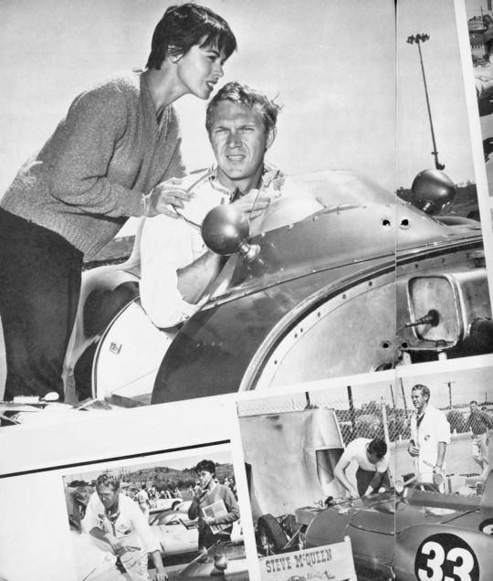 Steve in the Lotus X 1 race car
His first wife Neile with him