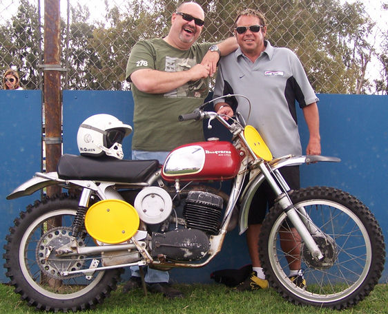 Matt Stone and Chad McQueen with the Husky 400 Cross