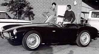 Steve and Carroll Shelby with the Cobra