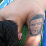 Fan with McQuen Tattoo