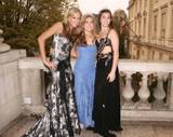 Molly, Ashley Bush and Rainsford Qualley (daughter of Andie MacDowell) at the 'Le Bal Crillon des Debutantes' 2005
