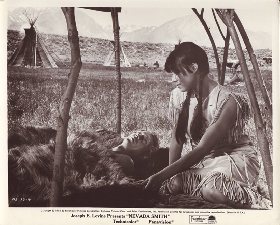 Neesa (played by Janet Margolin) 
watches over Max (McQueen) as he recovers.