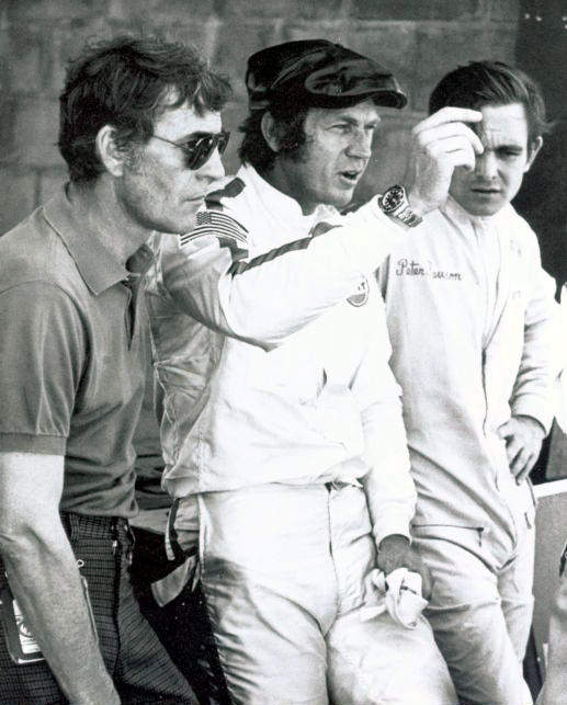 Peter Ferguson (Team Manager), 
Steve McQueen & Peter Revson