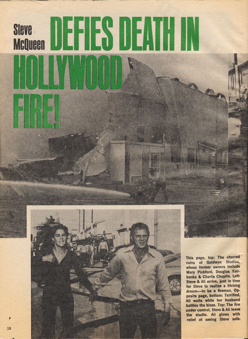 Photoplay Article.  Page 1