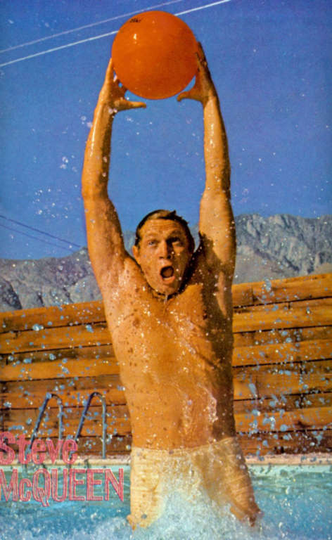 steve mcqueen in the pool