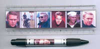 ruler and pen featuring steve mcqueen's image