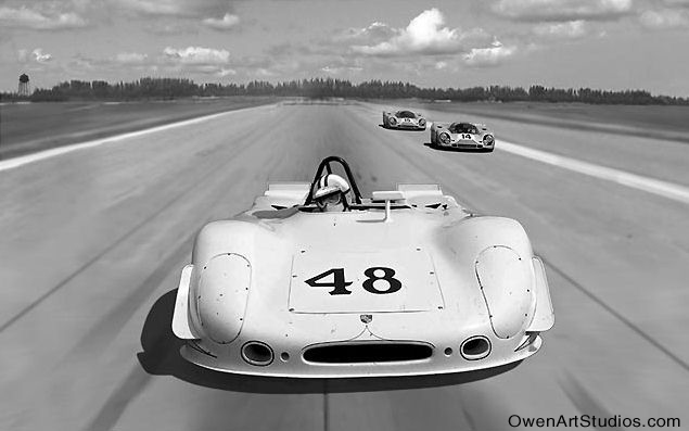 Steve racing at Sebring