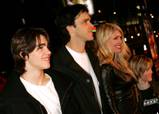 Steven with step dad Luc Robitaille, mom Stacia and brother Jesse at the 'Kung Fu Hustle' premiere 2005