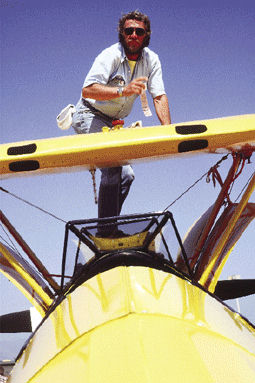 Steve working on Plane