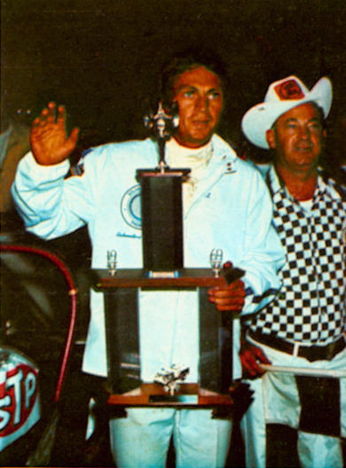 Steve holding trophy